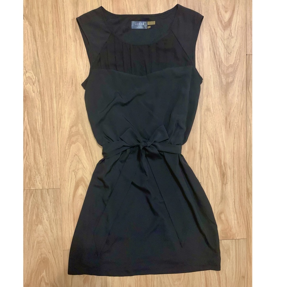 Guess Little Black Dress LBD, sash tie waist belt